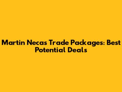 Martin Necas Trade Packages: Best Potential Deals