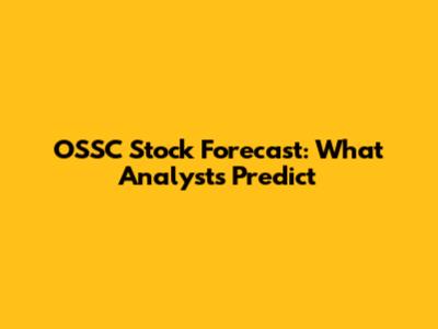 OSSC Stock Forecast: What Analysts Predict